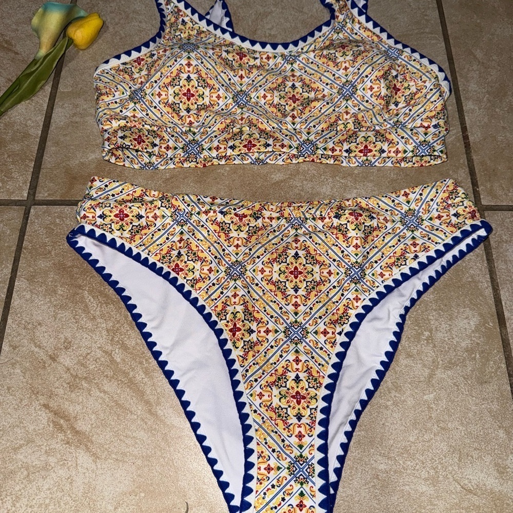 Colorful Geometric Bikini Set